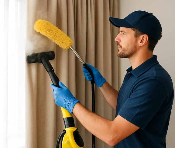 Trusted blind cleaning technician Matty Curtain Cleaning cecil-hills-nsw QLD